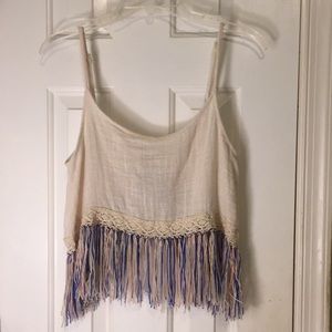 Cream colored tank NWOT